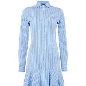 Polo Ralph Lauren Alexis Blue Striped Dress, Size